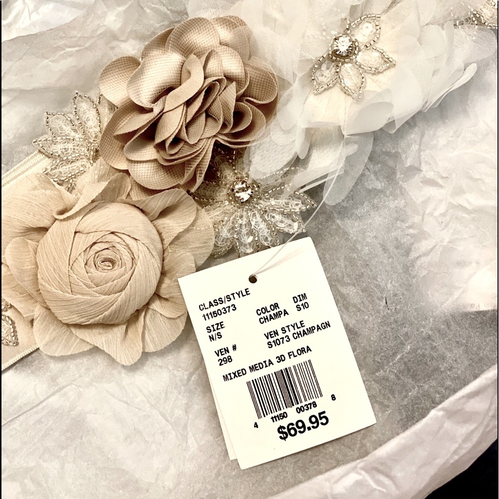 Wedding Sash Ivory and cream color